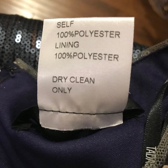 tadashi shoji sequin ombre long sleeve dress - Picture 5 of 6